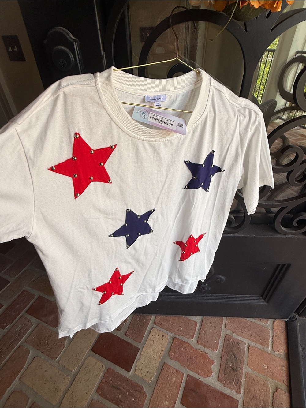 White Birch Patriotic Top
